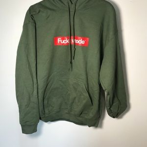 Fuck lamode Green Sweatshirt Hoodie